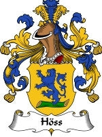 Hoss coat of arms family crest download