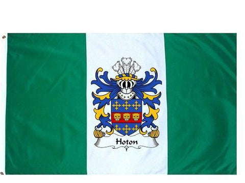 Hoton family crest coat of arms flag