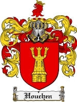 Houchen coat of arms family crest download