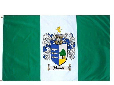 Houck family crest coat of arms flag