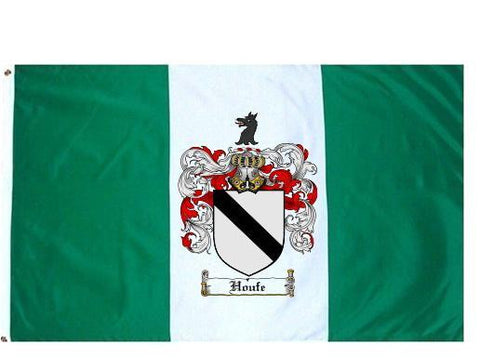 Houfe family crest coat of arms flag