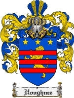 Houghues coat of arms family crest download