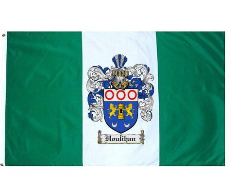 Houlihan family crest coat of arms flag