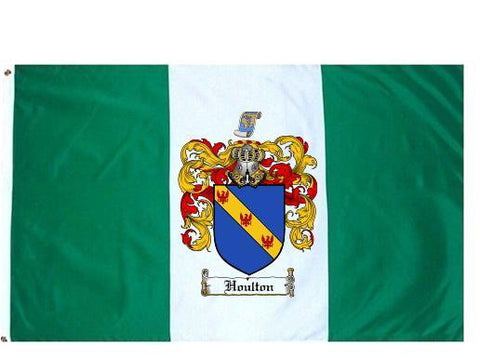 Houlton family crest coat of arms flag