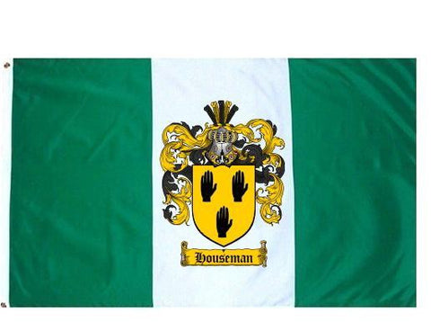 Houseman family crest coat of arms flag