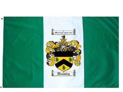 Housley family crest coat of arms flag