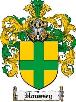 Houssey coat of arms family crest download