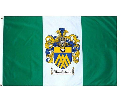 Houstowne family crest coat of arms flag