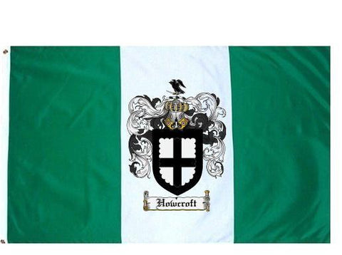 Howcroft family crest coat of arms flag