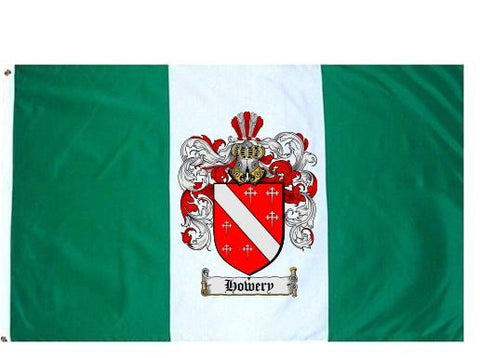 Howery family crest coat of arms flag