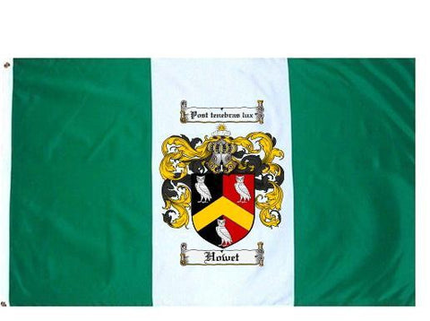 Howet family crest coat of arms flag