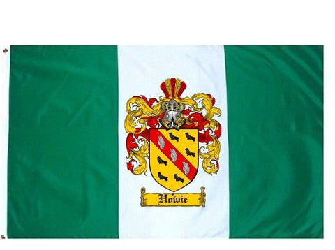 Howie family crest coat of arms flag