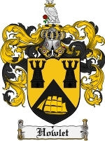Howlet coat of arms family crest download