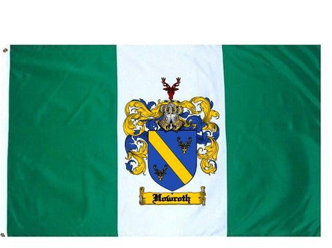 Howroth family crest coat of arms flag