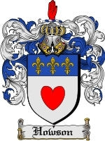 Howson coat of arms family crest download