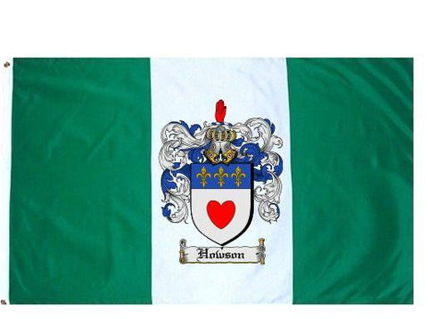 Howson family crest coat of arms flag