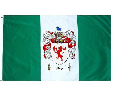 Hoye family crest coat of arms flag