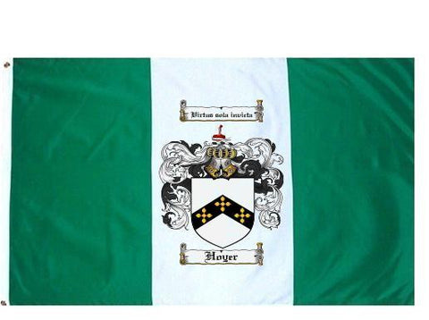 Hoyer family crest coat of arms flag