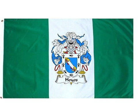 Hoyos family crest coat of arms flag