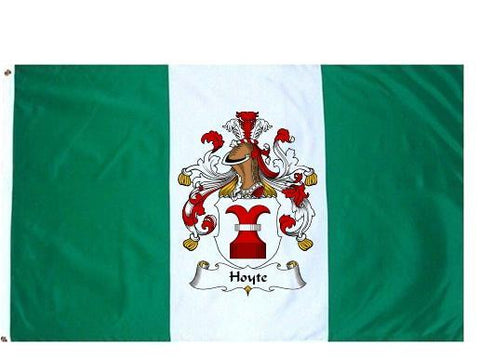 Hoyte family crest coat of arms flag