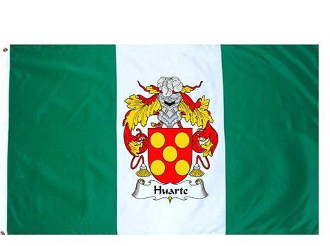 Huarte family crest coat of arms flag