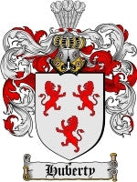 Huberty coat of arms family crest download