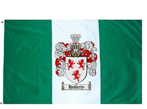 Huberty family crest coat of arms flag