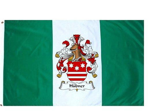 Hubner family crest coat of arms flag