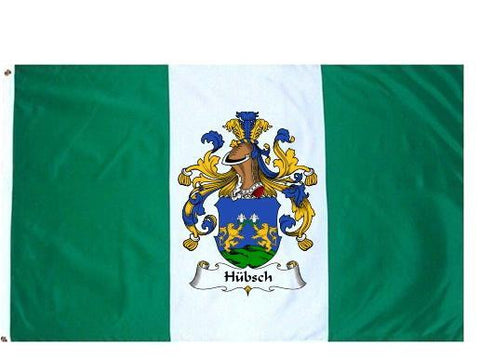 Hubsch family crest coat of arms flag
