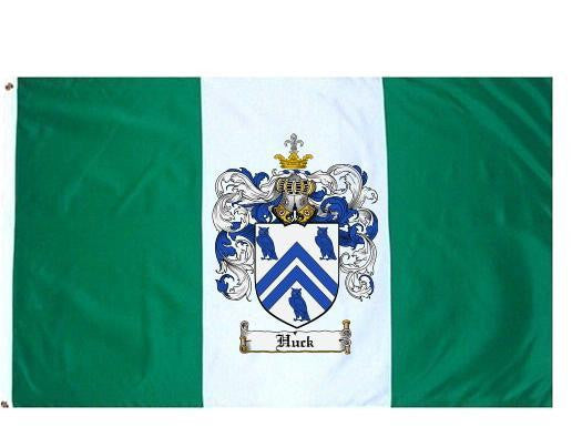 hauck coat of arms Huck Coat of Arms Flag / Family Crest Flag