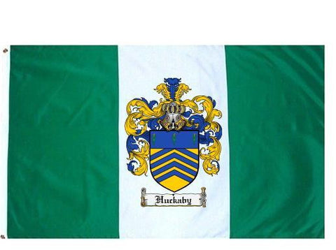 Huckaby family crest coat of arms flag