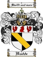 Hudde coat of arms family crest download