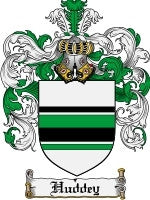Huddey coat of arms family crest download