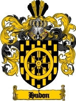 Hudon coat of arms family crest download