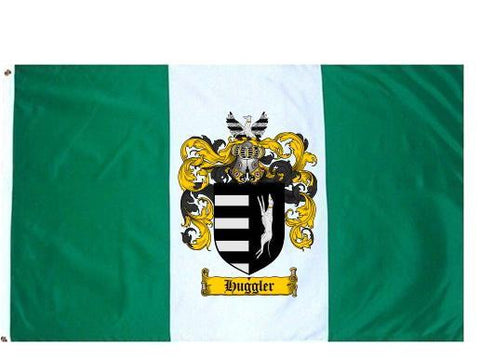 Huggler family crest coat of arms flag