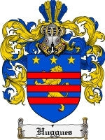 Huggues coat of arms family crest download