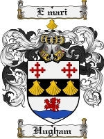 Hugham coat of arms family crest download