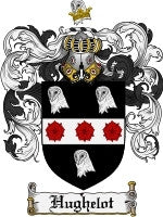 Hughelot coat of arms family crest download