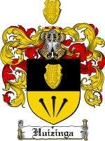 Huizniga coat of arms family crest download