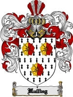 Hulling coat of arms family crest download
