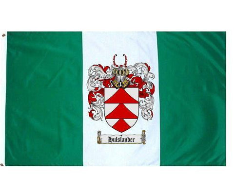 Hulslander family crest coat of arms flag