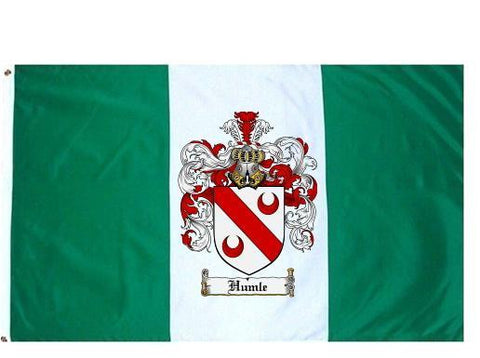 Humle family crest coat of arms flag