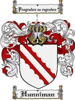Hunniman coat of arms family crest download
