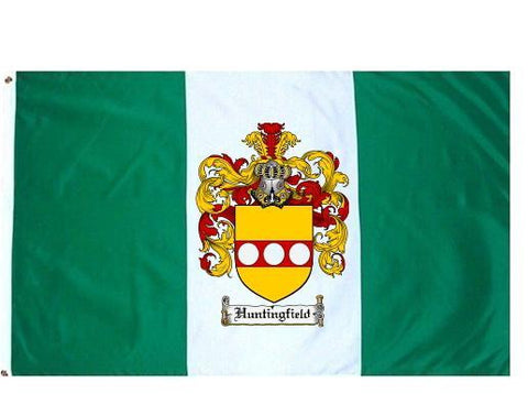 Huntingfield family crest coat of arms flag