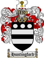 Huntingford coat of arms family crest download