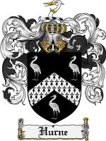 Hurne coat of arms family crest download