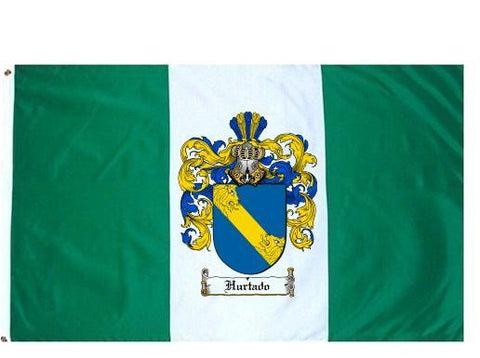 Hurtado family crest coat of arms flag