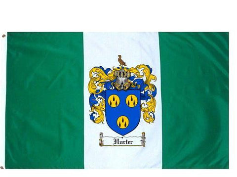 Hurter family crest coat of arms flag