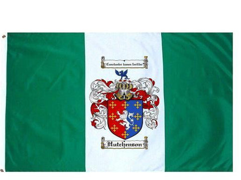 Hutchenson family crest coat of arms flag