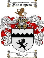 Huyet coat of arms family crest download